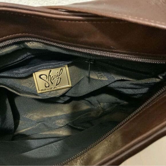 VTG Sharif Woven Leather Handbag Purse - Picture 12 of 16